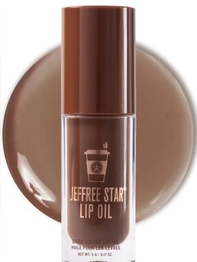 Jeffree Star Lip Oil - Dark Roast Sheer Dark Brown Gloss - New in Box